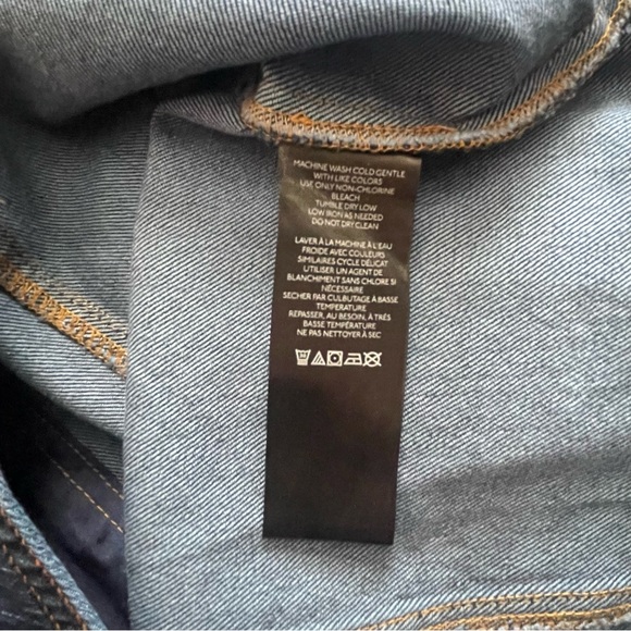 Anthropologie Pilcro dark wash denim double-breasted vest dress - Picture 13 of 14